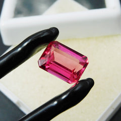 Padparadscha Sapphire 6.25 Carat Natural Certified Emerald Cut Loose Gemstone | On Demand | Glorious Sapphire