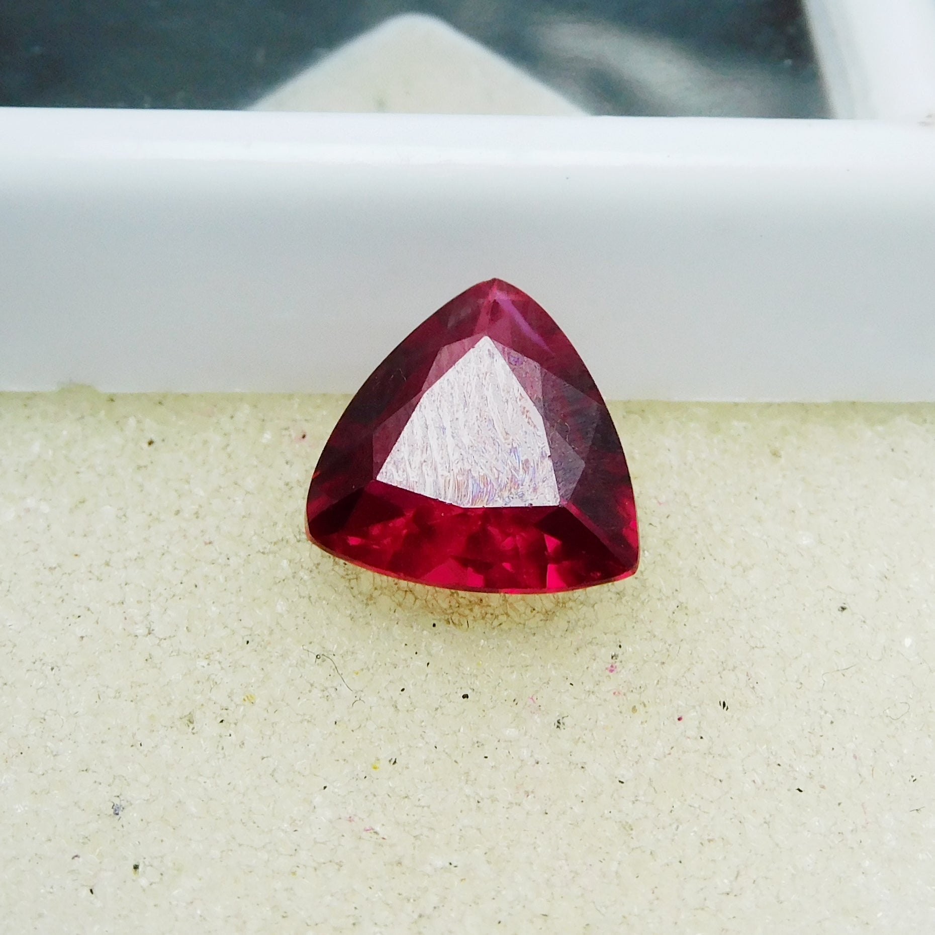 4.15 Carat Trillion Cut Natural Ruby Red Certified Loose Gemstone | Free Shipping & Gift | Hurry Up For Best Offer