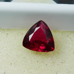 4.15 Carat Trillion Cut Natural Ruby Red Certified Loose Gemstone | Free Shipping & Gift | Hurry Up For Best Offer