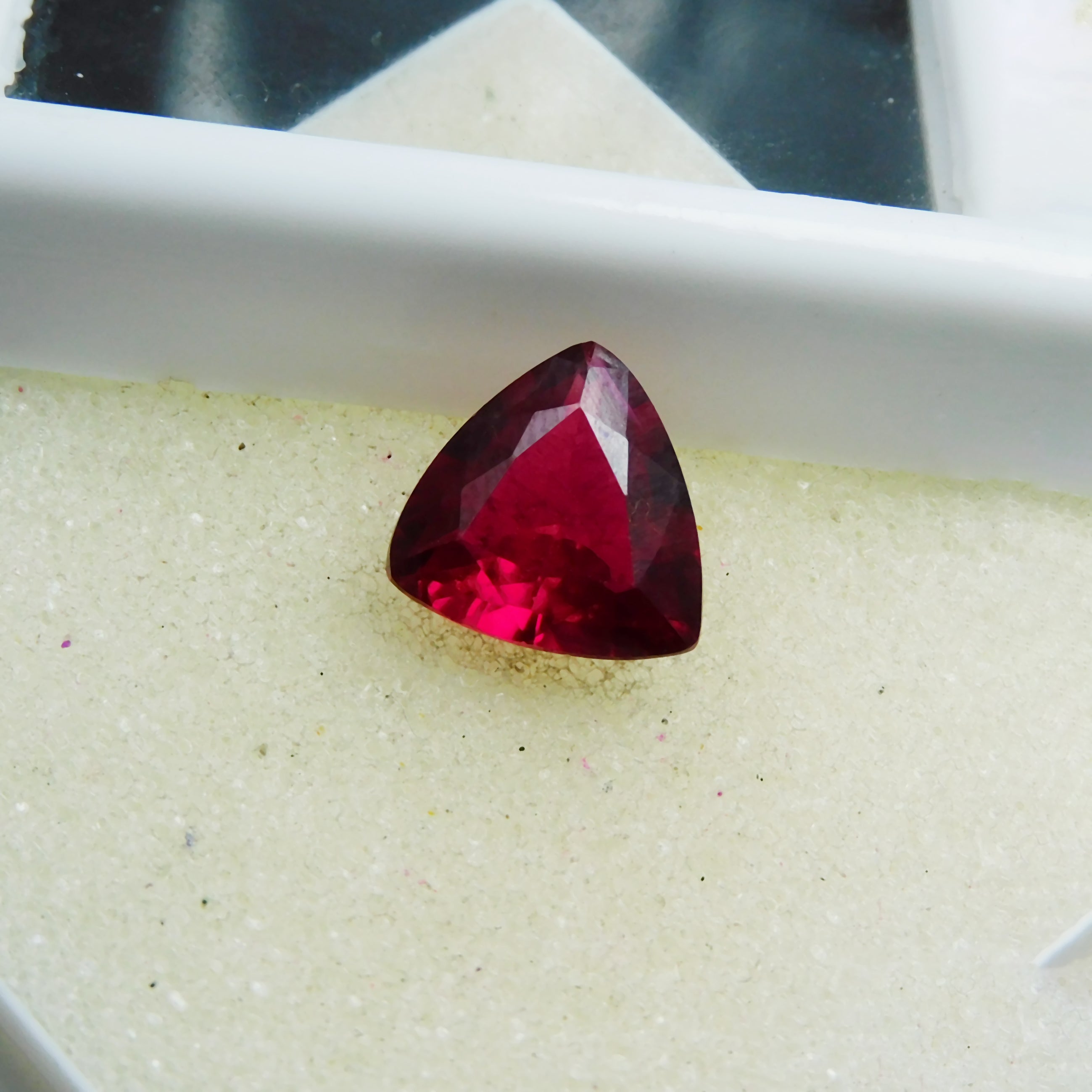 4.15 Carat Trillion Cut Natural Ruby Red Certified Loose Gemstone | Free Shipping & Gift | Hurry Up For Best Offer