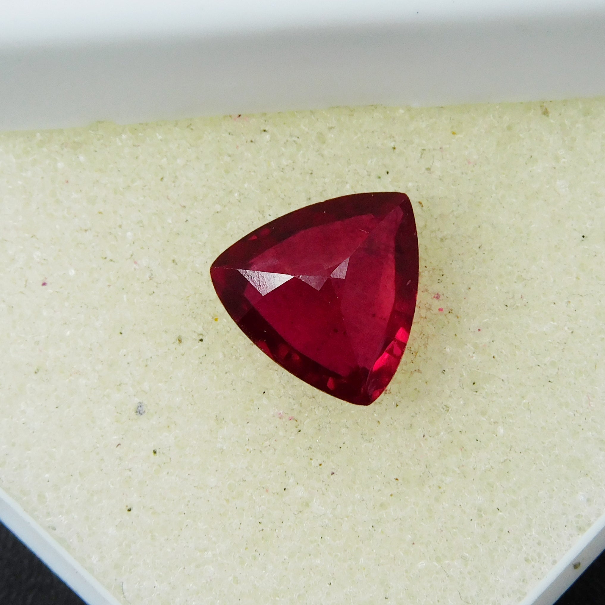 4.15 Carat Trillion Cut Natural Ruby Red Certified Loose Gemstone | Free Shipping & Gift | Hurry Up For Best Offer