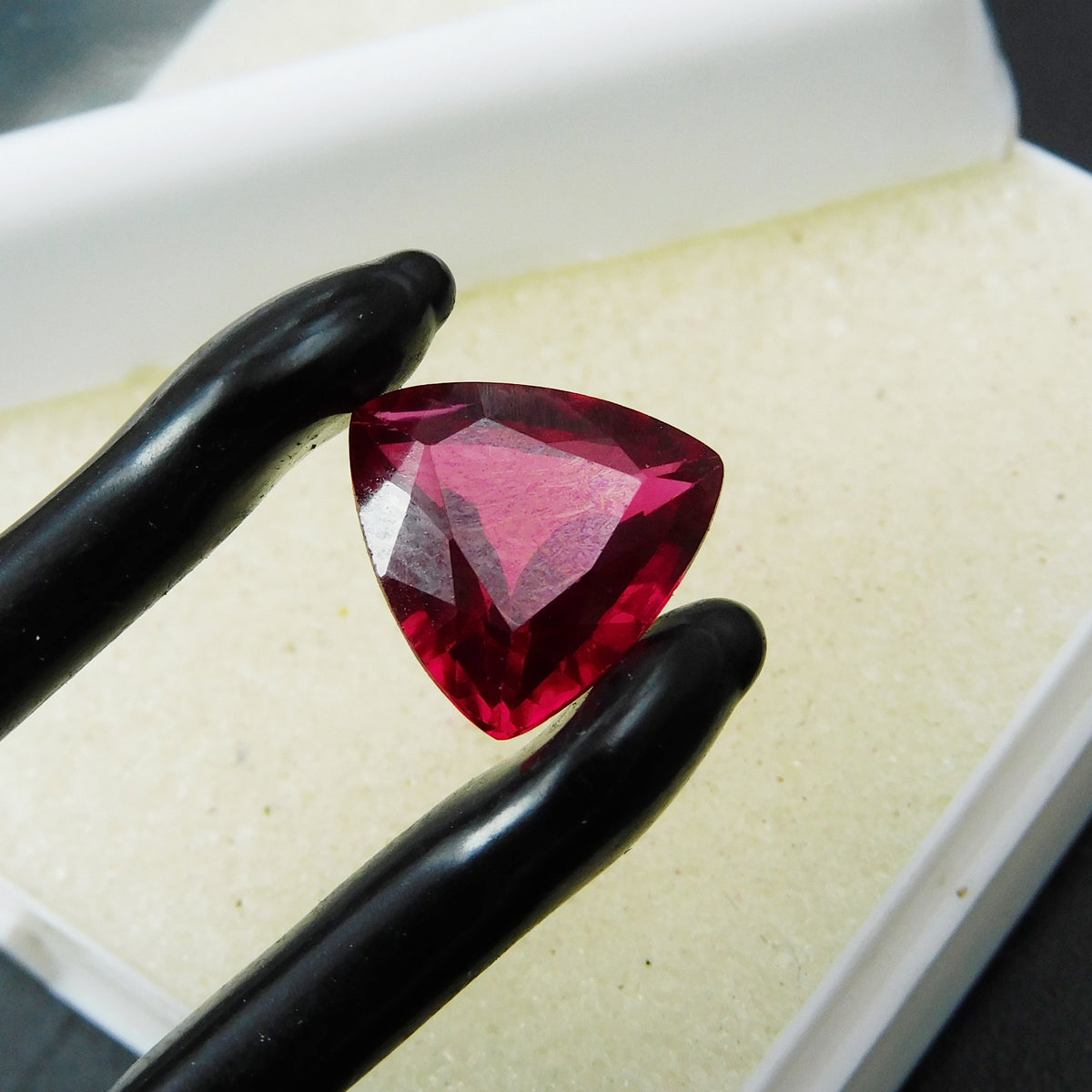 4.15 Carat Trillion Cut Natural Ruby Red Certified Loose Gemstone | Free Shipping & Gift | Hurry Up For Best Offer