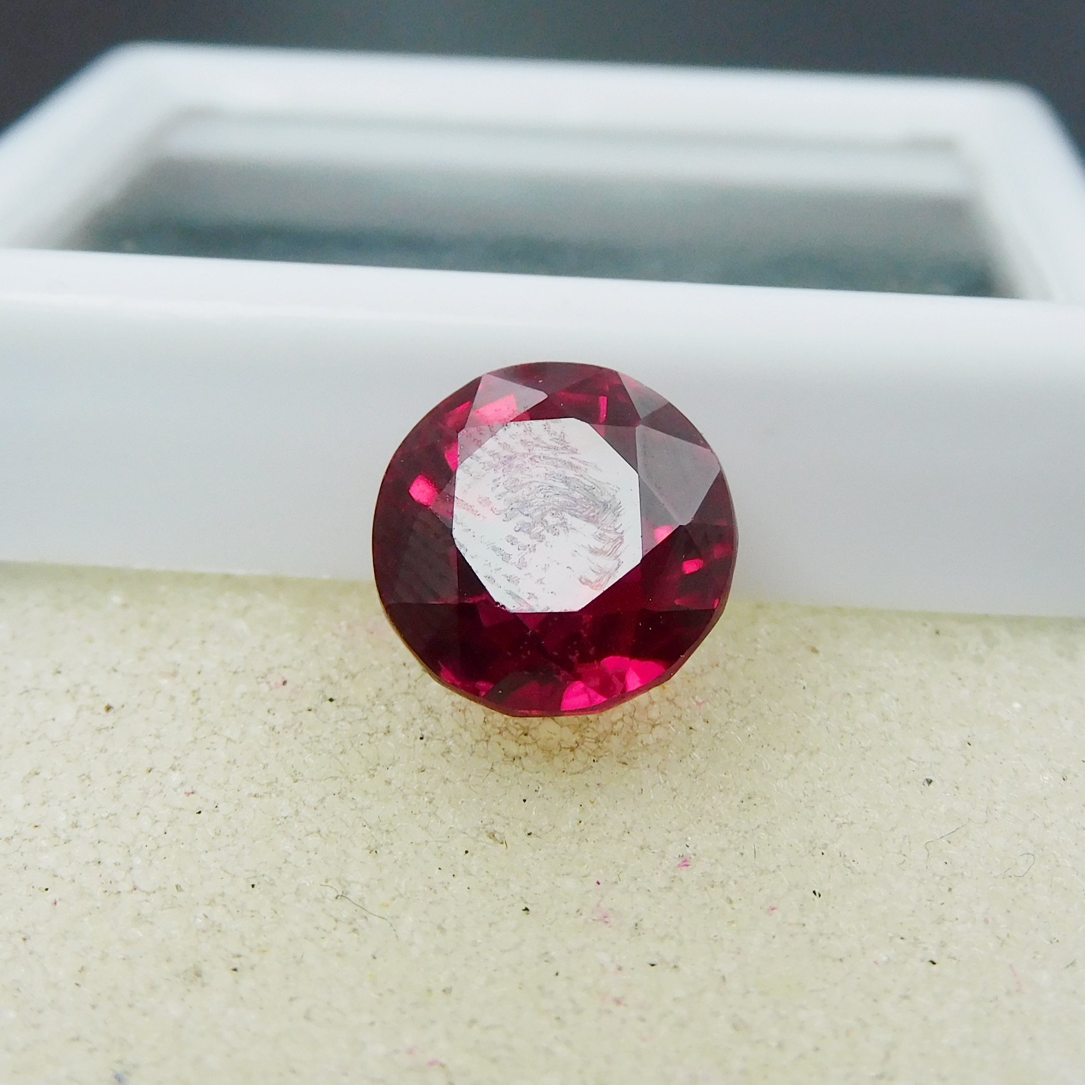 Stunning Round Cut Ruby 7.30 Carat Natural Red Ruby Certified Natural Loose Gemstone