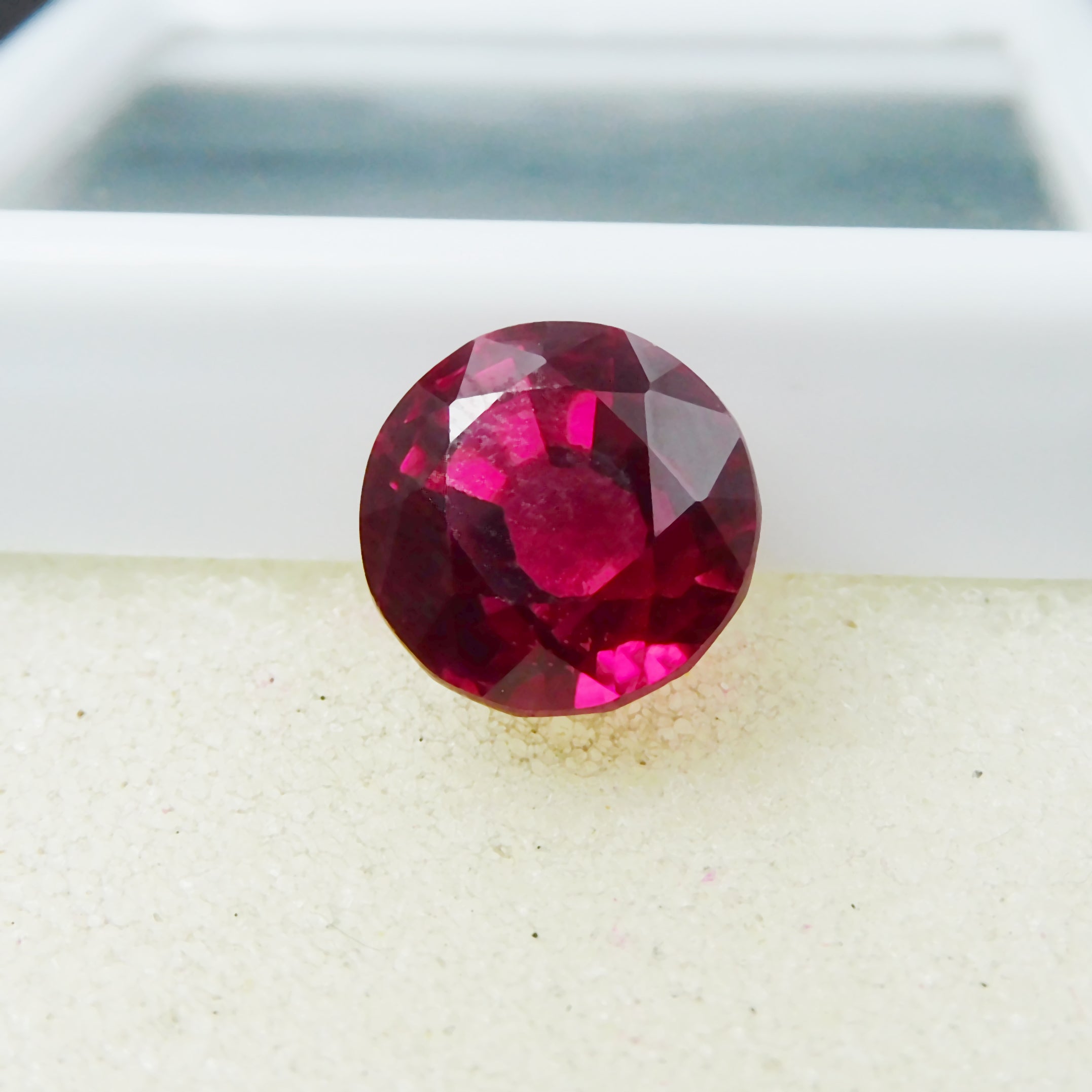 Stunning Round Cut Ruby 7.30 Carat Natural Red Ruby Certified Natural Loose Gemstone