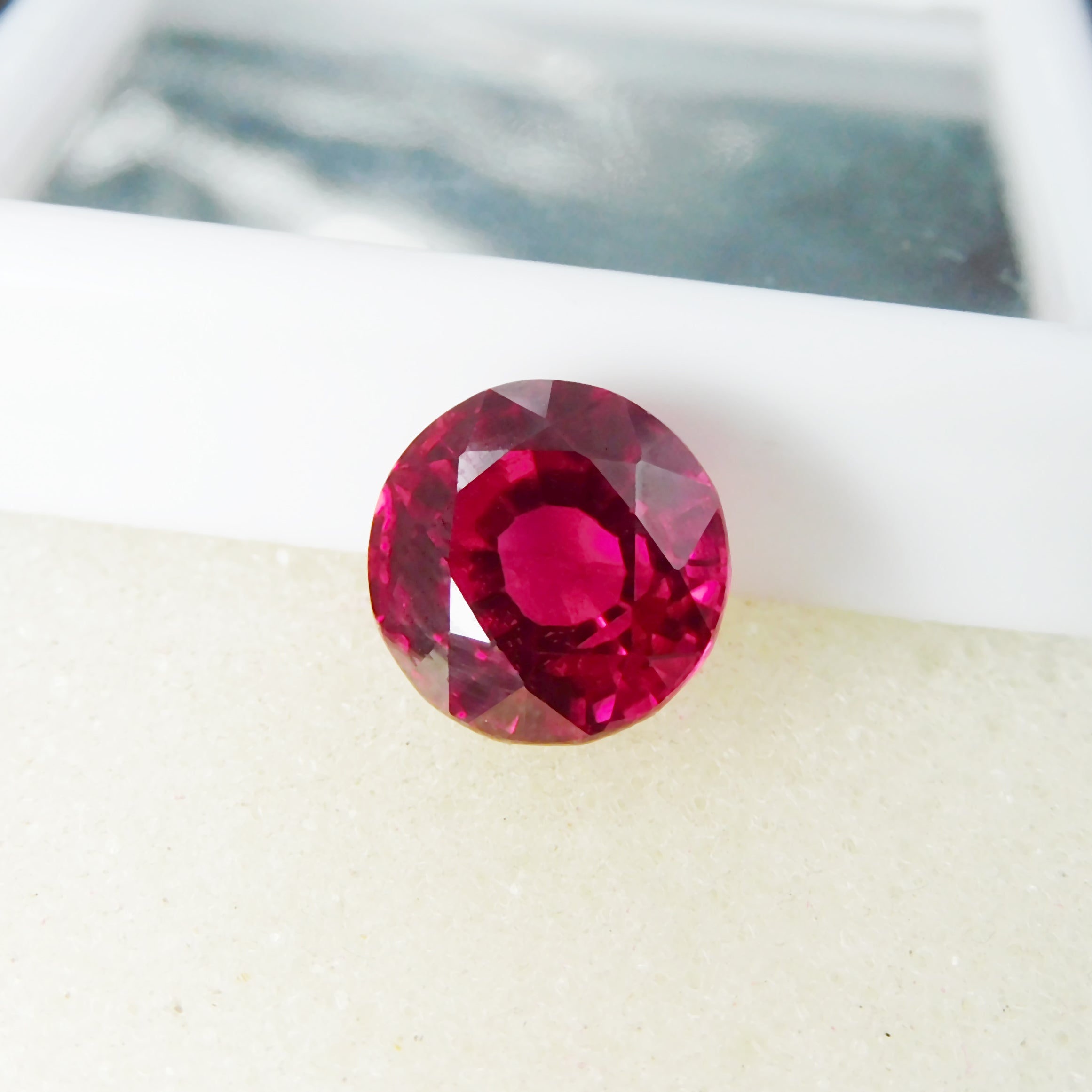 Stunning Round Cut Ruby 7.30 Carat Natural Red Ruby Certified Natural Loose Gemstone