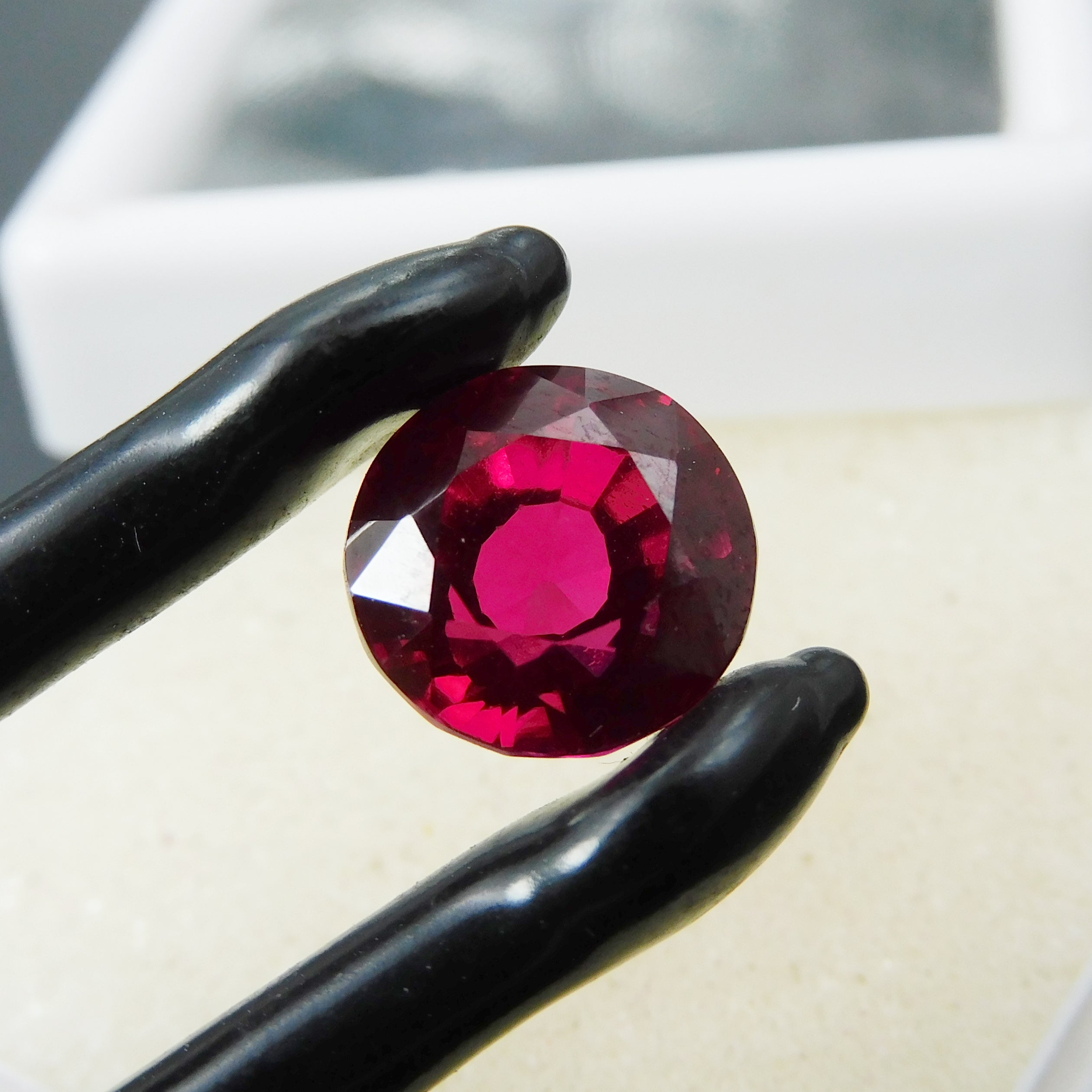 Stunning Round Cut Ruby 7.30 Carat Natural Red Ruby Certified Natural Loose Gemstone