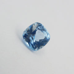 Square Cushion Shape Blue 3.85 Carat Natural Sapphire Loose Gemstone CERTIFIED