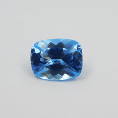 Natural Blue Sapphire Cushion Shape 5.05 Ct Loose Gemstone CERTIFIED Ring Size