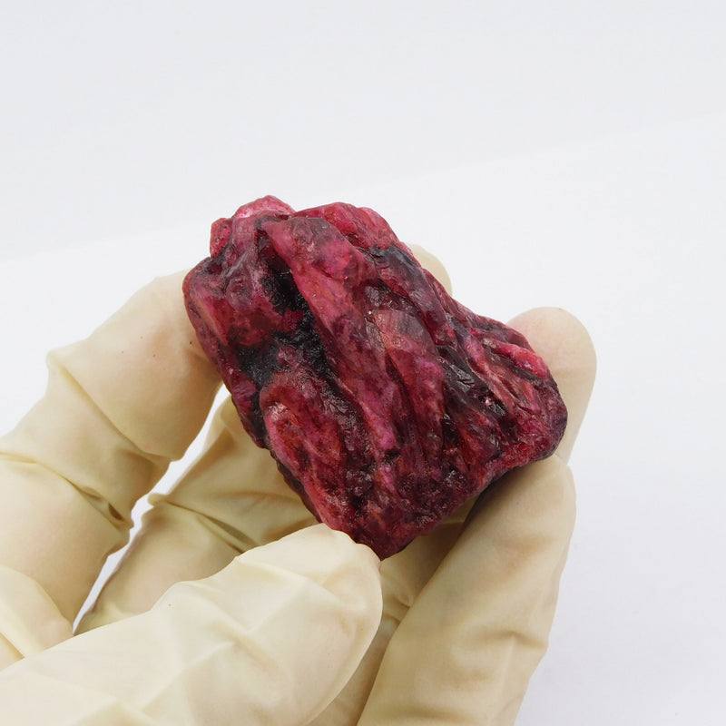 Pigeon Blood Red Ruby Rough certified healing stone