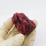 Pigeon Blood Red Ruby Rough certified healing stone