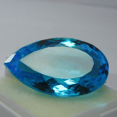 Shop Smart, Save on Sapphires 87.00 Ct Lab-Created Blue Sapphire Loose Gemstone Certified Pear Cut