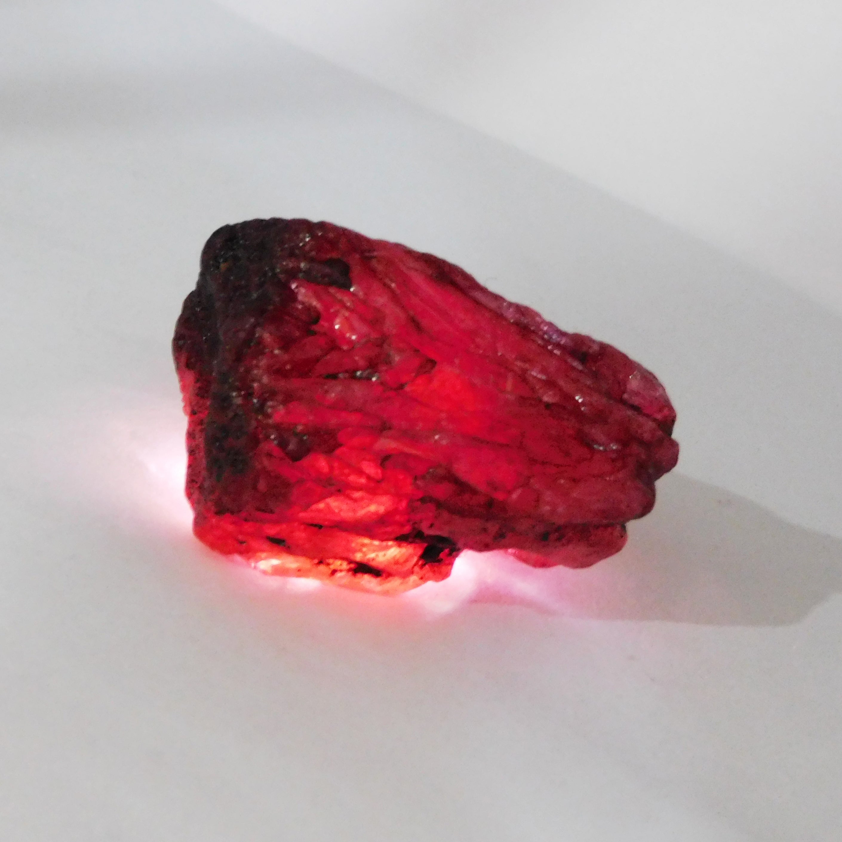 Pigeon Blood Red Ruby Raw Certified 228.96 Ct Natural Healing Uncut Earth Mined Big Chunk Rough Gemstone From Burma Best offer