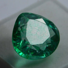 10 Ct Natural Colombian Emerald Pear Cut Green CERTIFIED Loose Gemstone