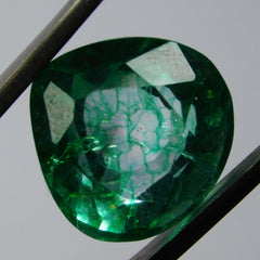 10 Ct Natural Colombian Emerald Pear Cut Green CERTIFIED Loose Gemstone