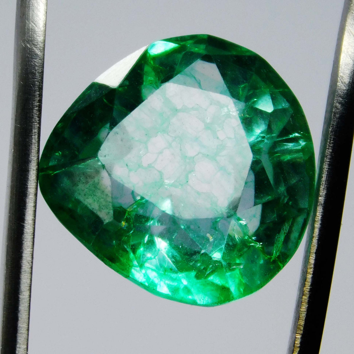 10 Ct Natural Colombian Emerald Pear Cut Green CERTIFIED Loose Gemstone