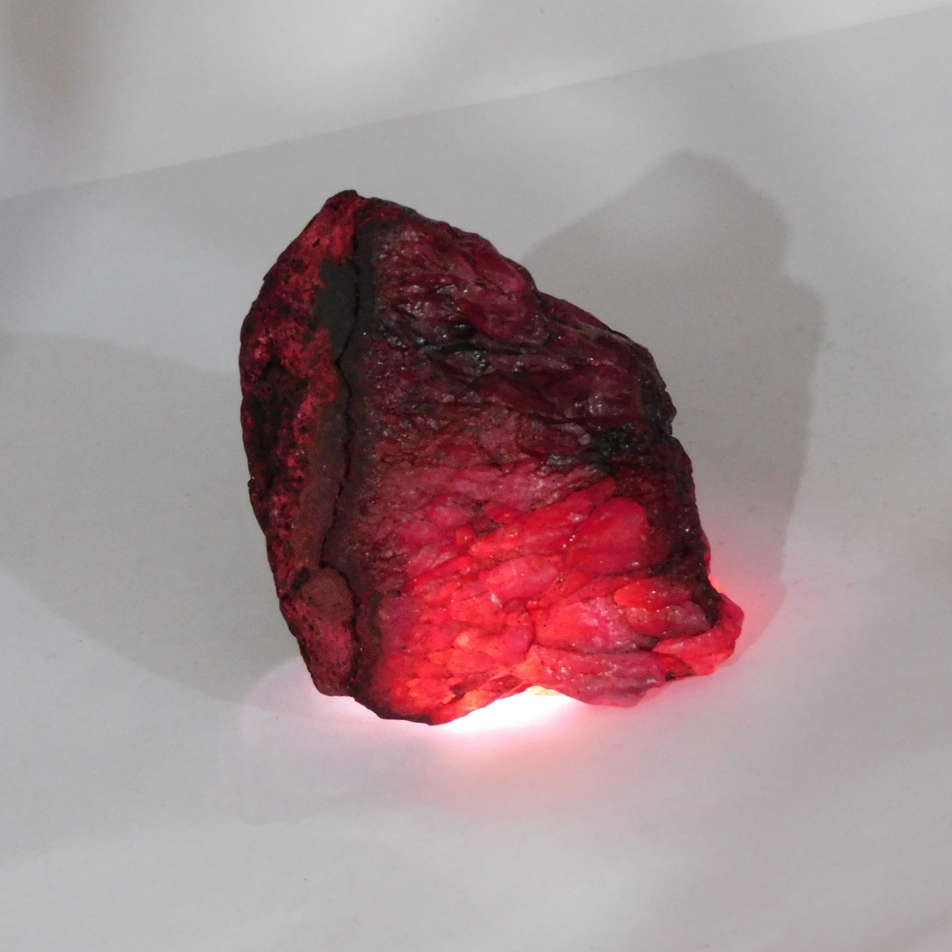 African Red Ruby Uncut Shape 730.15 Ct Certified Natural Red Ruby Row Rough Gemstone Ruby Rough Raw Loose Gemstone-Gift For Her-Him