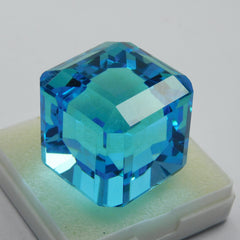 190.30 Ct Lab-Created Blue Sapphire Cube Cut Certified Loose Gemstone | Free Delivery Free Gift | Sale On Sapphire