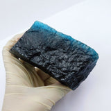 Rough Blue Aquamarine Gemstone raw certified aquamarine