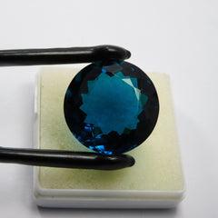 Round Cut Lab-Created Blue Sapphire 56.50 Ct Loose Gemstone Certified | Free Delivery Free Gift | Pendant Size Stone