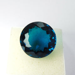 Round Cut Lab-Created Blue Sapphire 56.50 Ct Loose Gemstone Certified | Free Delivery Free Gift | Pendant Size Stone