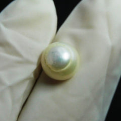 PEARL - Jwelery For Bride/ Groom 3.90 Carat Round Shape Natural Freshwater Pearl Certified Tahitian Pearl Loose Gemstone