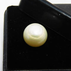 PEARL - Jwelery For Bride/ Groom 3.90 Carat Round Shape Natural Freshwater Pearl Certified Tahitian Pearl Loose Gemstone