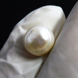 Amazing Offer On Pearl Gem !! South Sea Pearl Round Shape 4.20 Carat Natural SEA White Pearl Certified Loose Gemstone