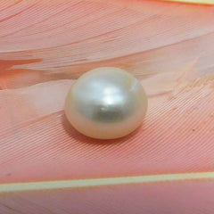 Amazing Offer On Pearl Gem !! South Sea Pearl Round Shape 4.20 Carat Natural SEA White Pearl Certified Loose Gemstone