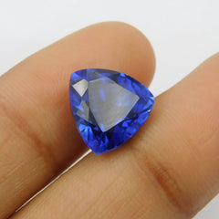 NATURAL Trillion Cut 10.54 Carat Dark BLUE Tanzanite CERTIFIED Ring Size Loose Gemstone | Tanzania's Best Beautiful Gemstone | Best For Protection