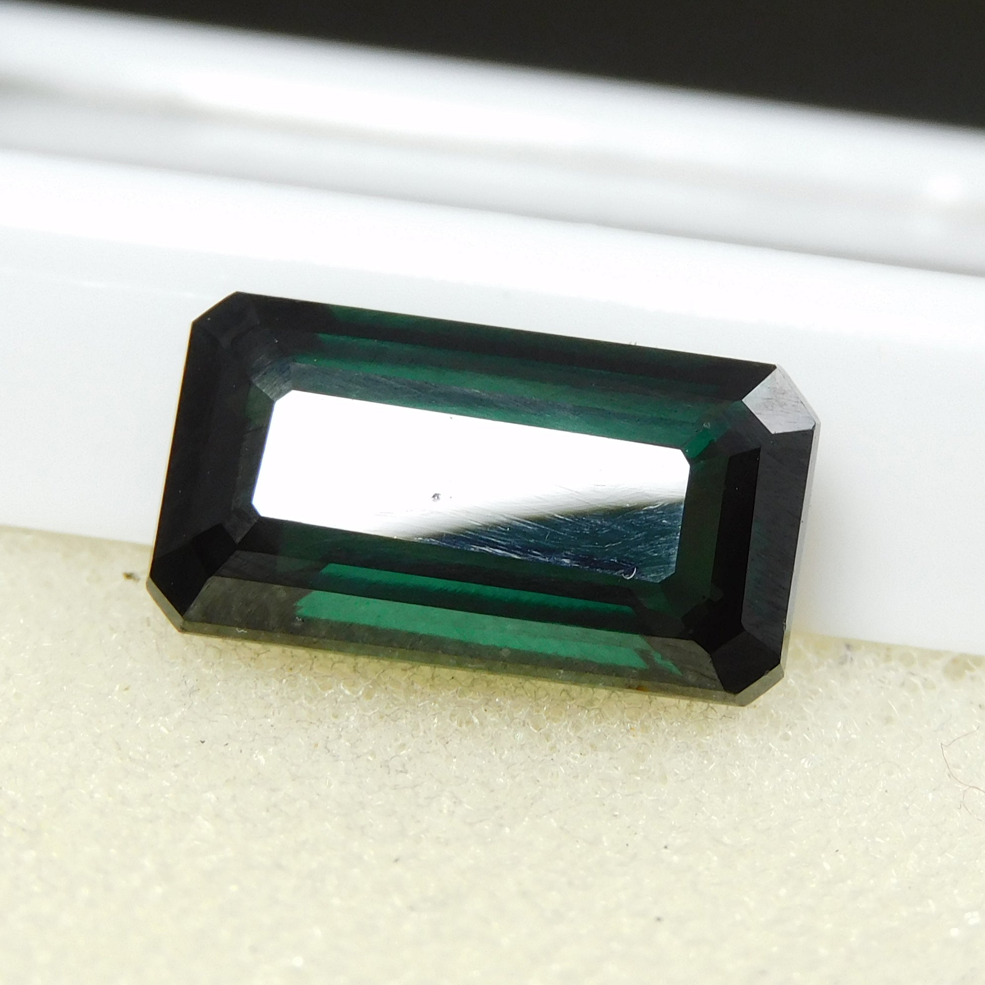 Natural 10.20 Ct Green Tourmaline CERTIFIED Emerald Cut Loose Gemstone