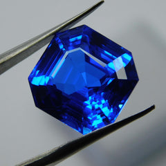 Natural Tanzanite Blue Square Cut 10.70 Ct CERTIFIED Loose Gemstone For Jewelry A-2991