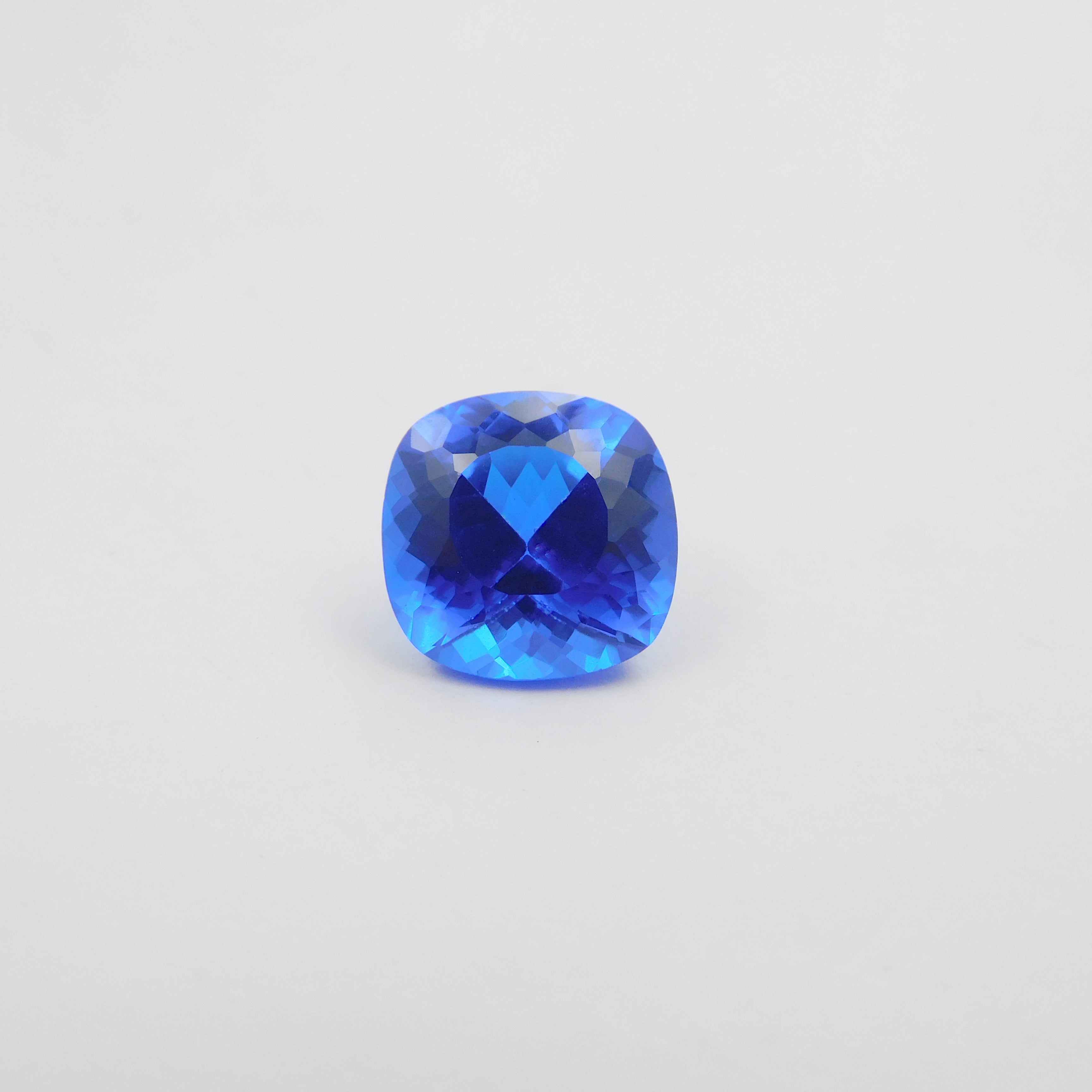 10.65 Ct Natural Blue Tanzanite Square Cushion Cut CERTIFIED Loose Gemstone