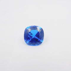 Natural Blue Tanzanite Square Cushion Cut CERTIFIED 12.85 Carat Loose Gemstone