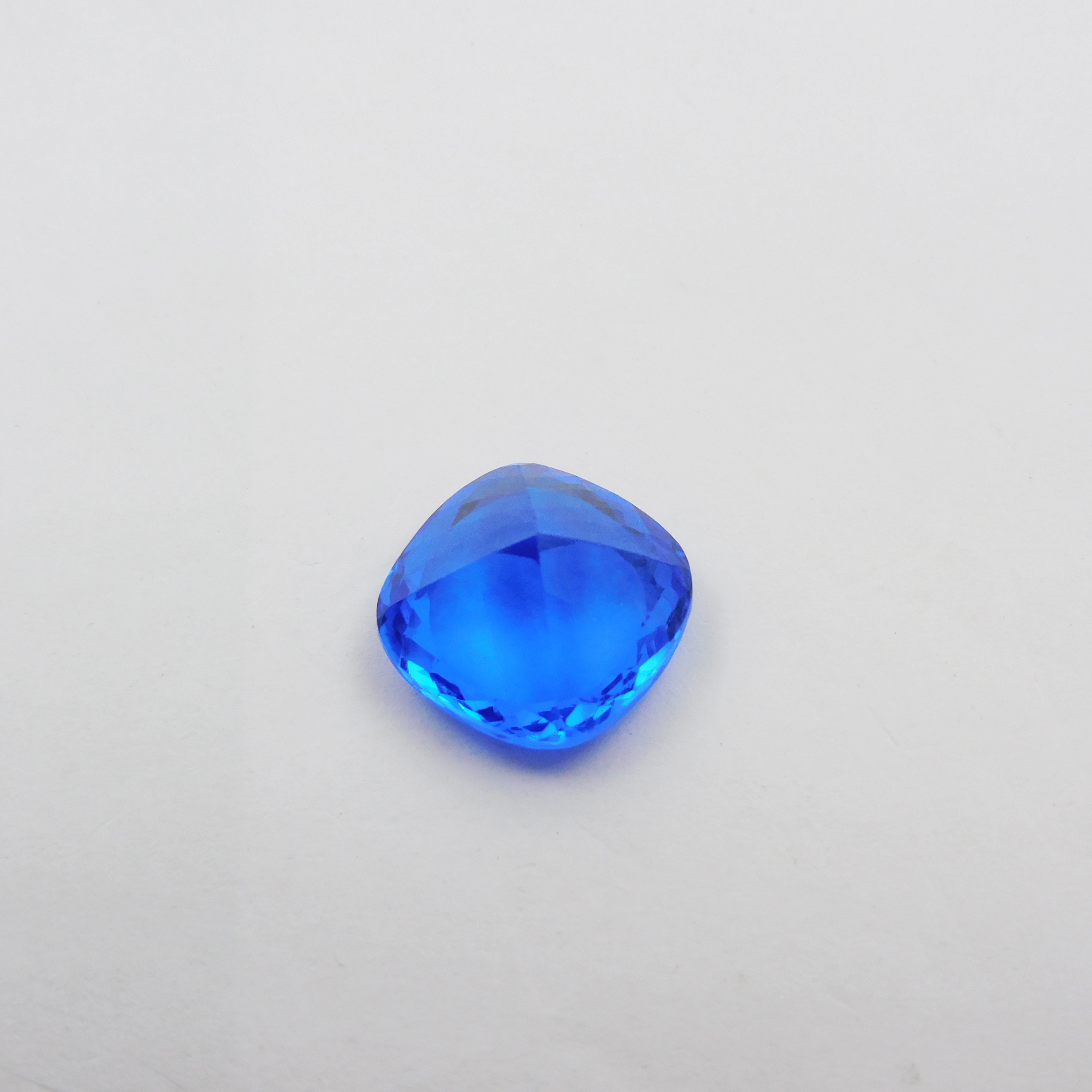 Natural Blue Tanzanite Square Cushion Cut CERTIFIED 12.85 Carat Loose Gemstone