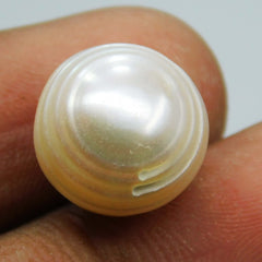 11 MM White Mabe South 9.45 Ct CERTIFIED Pacific Sea Loose Pearl