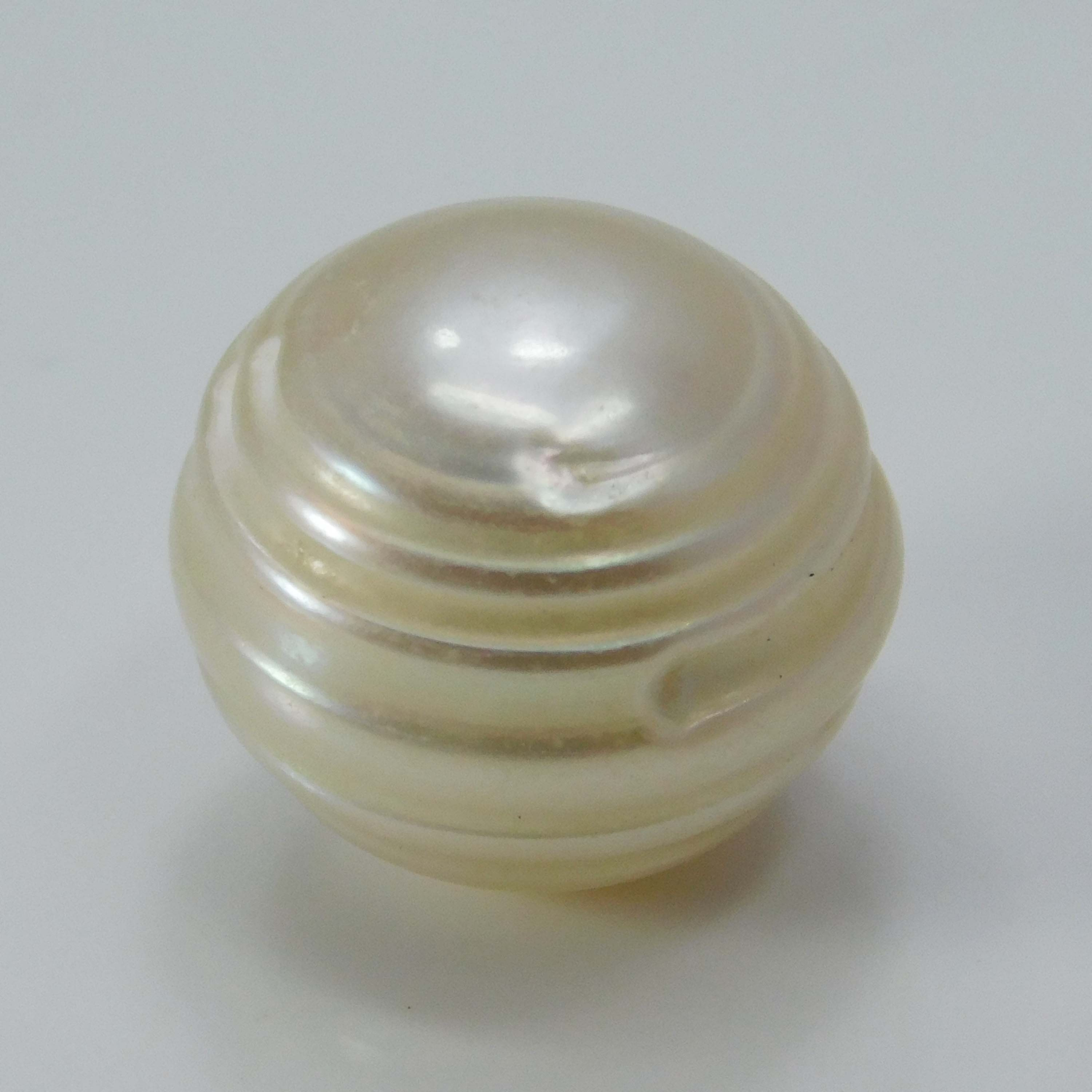 11 MM White Mabe South 9.45 Ct CERTIFIED Pacific Sea Loose Pearl