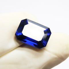 Amazing Offer !!! 7.95 Carat Emerald Cut Natural Blue Color Tanzanite Certified Loose Gemstone | Bumper Offer