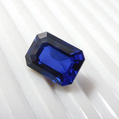 Amazing Offer !!! 7.95 Carat Emerald Cut Natural Blue Color Tanzanite Certified Loose Gemstone | Bumper Offer