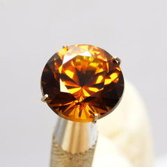 Sri Lanka Sapphire ! Free Shipping Free Delivery ! 9.45 Carat Orange Color Sapphire Natural CERTIFIED Loose Gemstone