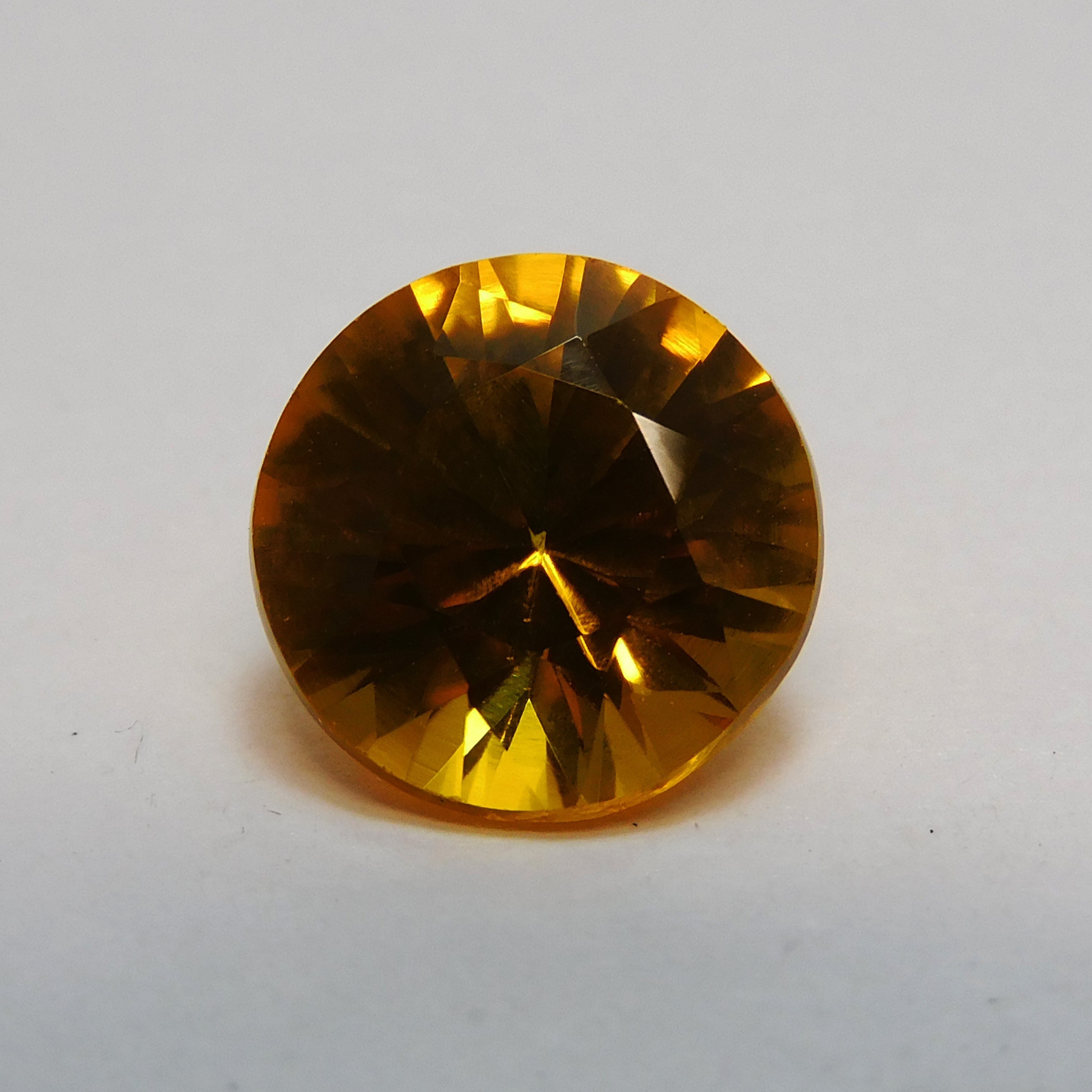 Yellow Color Sapphire Round Shape 7.32 Carat Certified Natural Loose Gemstone | Free Delivery Free Gift | Best On Sale
