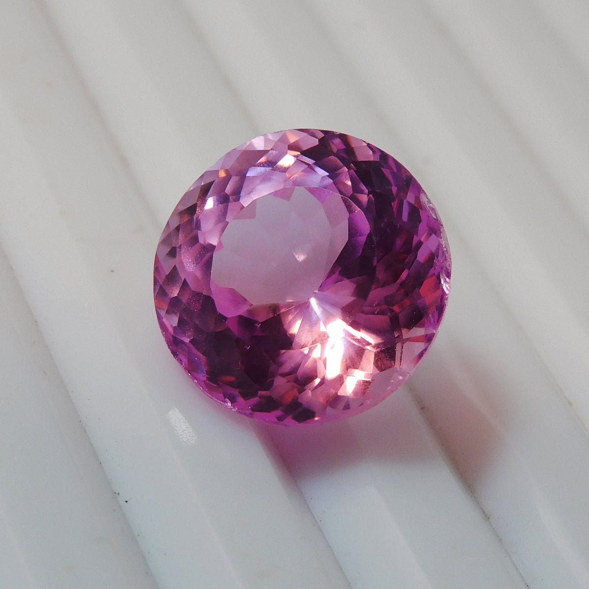 Light Pink Sapphire 7.95 Carat Round Cut Natural Sapphire Loose Gemstone CERTIFIED | Best Offer | Gift For Her/ Him