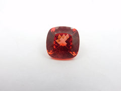 Sapphire Jwelery For Her/ Him | Gift For Her Birthday | 7.65 Carat Orange Color Square Cushion Shape Natural Certified Sapphire Loose Gemstone Free Shipping Free Gift