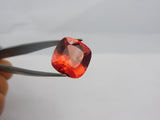 Sapphire Jwelery For Her/ Him | Gift For Her Birthday | 7.65 Carat Orange Color Square Cushion Shape Natural Certified Sapphire Loose Gemstone Free Shipping Free Gift