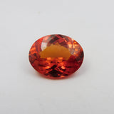 " IMPRESSIVE OFFER " Oval Shape Certified Natural 8.65 Carat Orange Color Sapphire Loose Gemstone Free Delivery - Free Gift , Best On Price