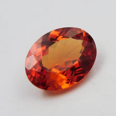 Orange Color Sapphire 9.65 Carat Oval Cut Certified Natural Sapphire Loose Gemstone | Free Shipping Free Gift | GRAB FOR IT