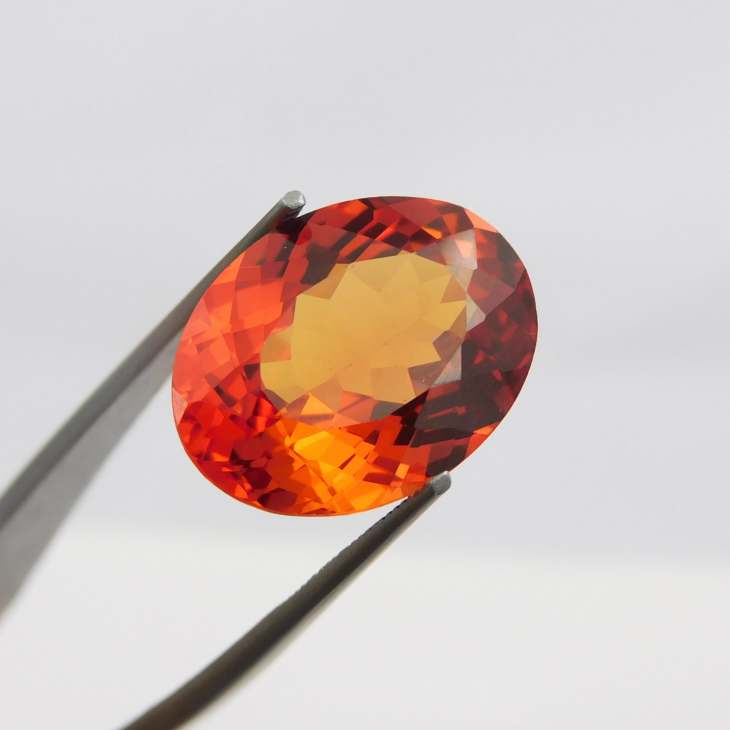 Orange Color Sapphire 9.65 Carat Oval Cut Certified Natural Sapphire Loose Gemstone | Free Shipping Free Gift | GRAB FOR IT