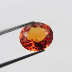 Special Gift For Her / Him | Purchase It | Natural Sapphire 7.84 Carat Orange Sapphire Oval Shape Certified Loose Gemstone | Best Gem With Best Sell Offer