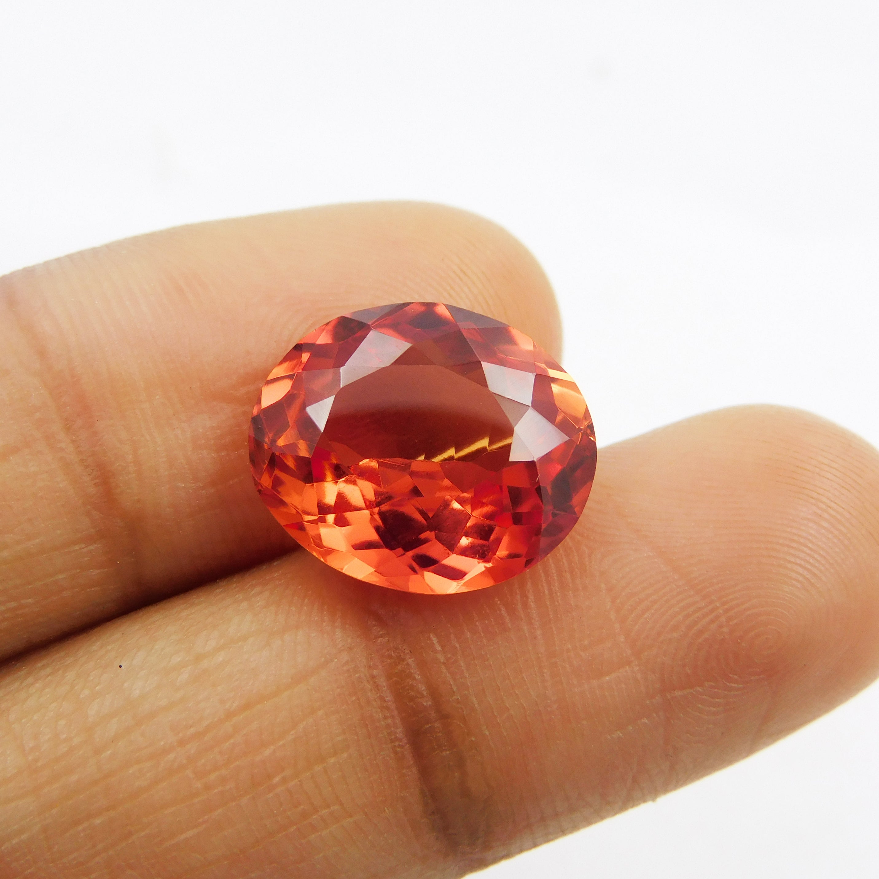 Special Gift For Her / Him | Purchase It | Natural Sapphire 7.84 Carat Orange Sapphire Oval Shape Certified Loose Gemstone | Best Gem With Best Sell Offer