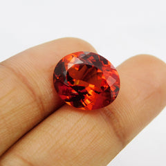 " ON SALE " 7.35 Carat Orange Sapphire Oval Shape Natural Certified Loose Gemstone | Free Shipping Free Gift | Best Offer