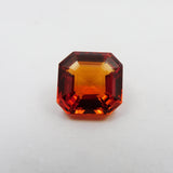 Free Shipping Free Gift ! Jwelery Making Gem ! Natural Sapphire 6.35 Carat Square Cut Orange Color CERTIFIED Loose Gemstone